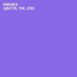 #8868E6 - Medium Purple Color Image