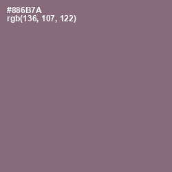 #886B7A - Spicy Pink Color Image