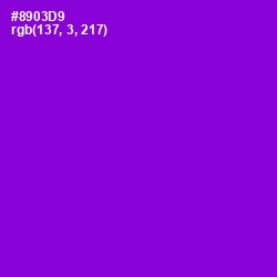 #8903D9 - Electric Violet Color Image