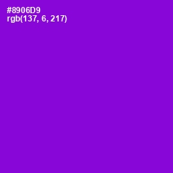 #8906D9 - Electric Violet Color Image