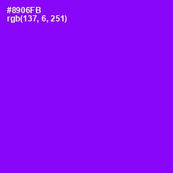 #8906FB - Electric Violet Color Image