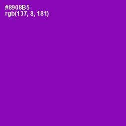#8908B5 - Violet Eggplant Color Image