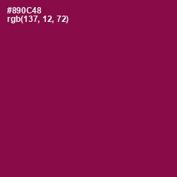#890C48 - Rose Bud Cherry Color Image