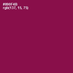 #890F4B - Rose Bud Cherry Color Image