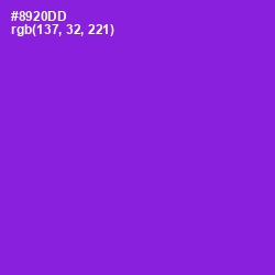 #8920DD - Electric Violet Color Image