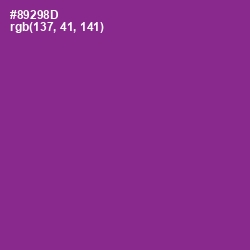 #89298D - Vivid Violet Color Image