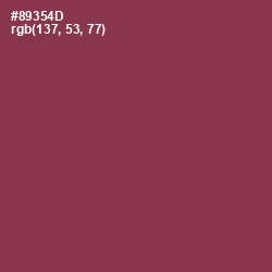 #89354D - Solid Pink Color Image