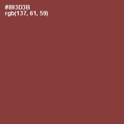 #893D3B - Sanguine Brown Color Image