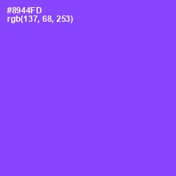 #8944FD - Medium Purple Color Image