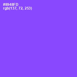 #8948FD - Medium Purple Color Image