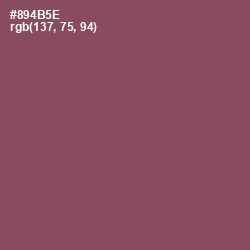 #894B5E - Copper Rust Color Image