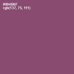 #894B6F - Cannon Pink Color Image