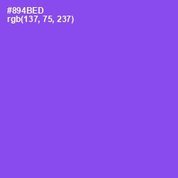 #894BED - Medium Purple Color Image