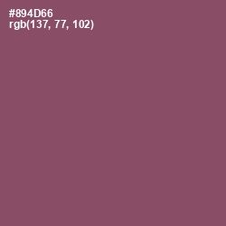 #894D66 - Cannon Pink Color Image