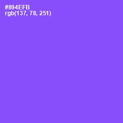 #894EFB - Medium Purple Color Image