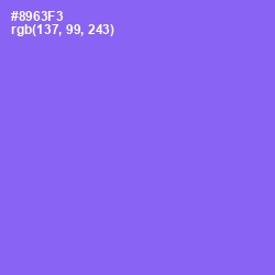 #8963F3 - Medium Purple Color Image