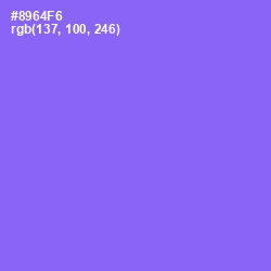 #8964F6 - Medium Purple Color Image