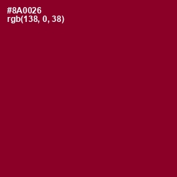 #8A0026 - Paprika Color Image