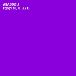 #8A00DD - Electric Violet Color Image