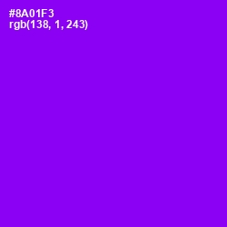 #8A01F3 - Electric Violet Color Image