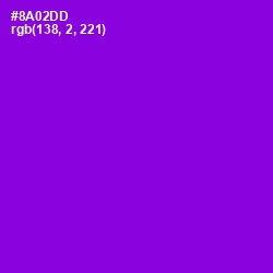 #8A02DD - Electric Violet Color Image