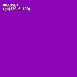 #8A05B4 - Violet Eggplant Color Image