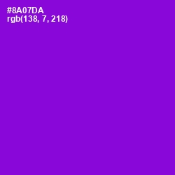 #8A07DA - Electric Violet Color Image