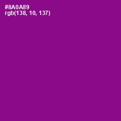 #8A0A89 - Violet Eggplant Color Image