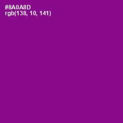 #8A0A8D - Violet Eggplant Color Image