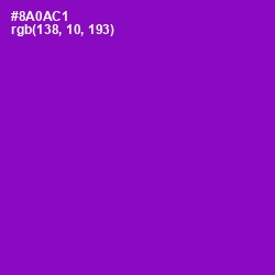 #8A0AC1 - Electric Violet Color Image