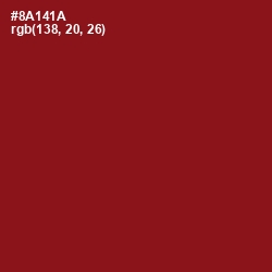 #8A141A - Falu Red Color Image