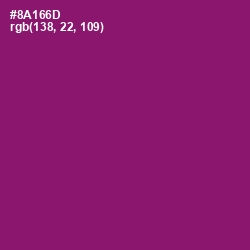 #8A166D - Fresh Eggplant Color Image