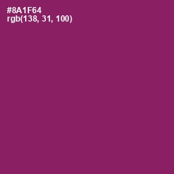 #8A1F64 - Fresh Eggplant Color Image