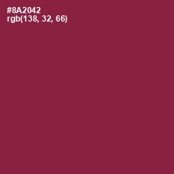 #8A2042 - Solid Pink Color Image