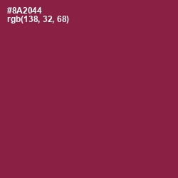 #8A2044 - Solid Pink Color Image