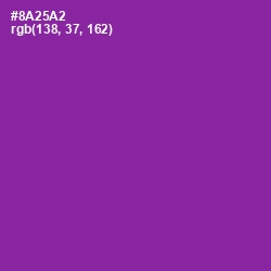 #8A25A2 - Violet Eggplant Color Image