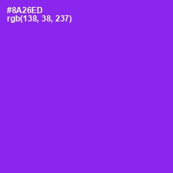 #8A26ED - Electric Violet Color Image