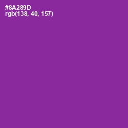 #8A289D - Vivid Violet Color Image