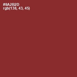 #8A2B2D - Burnt Umber Color Image