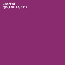 #8A2B6F - Plum Color Image