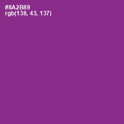 #8A2B89 - Vivid Violet Color Image