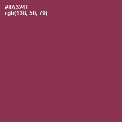 #8A324F - Solid Pink Color Image