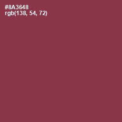 #8A3648 - Solid Pink Color Image