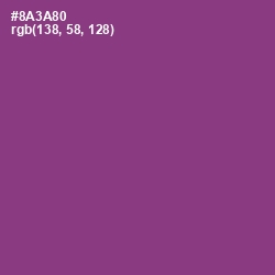 #8A3A80 - Vivid Violet Color Image