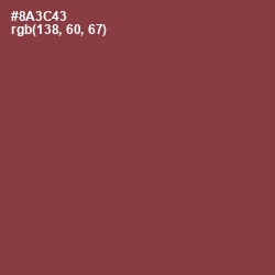 #8A3C43 - Solid Pink Color Image