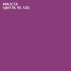 #8A3C7A - Plum Color Image