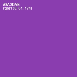 #8A3DAE - Vivid Violet Color Image