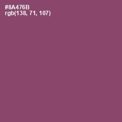 #8A476B - Cannon Pink Color Image