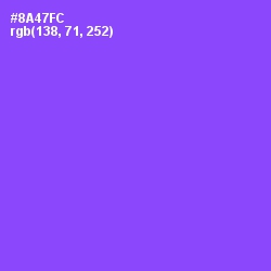 #8A47FC - Medium Purple Color Image