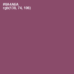 #8A4A6A - Cannon Pink Color Image
